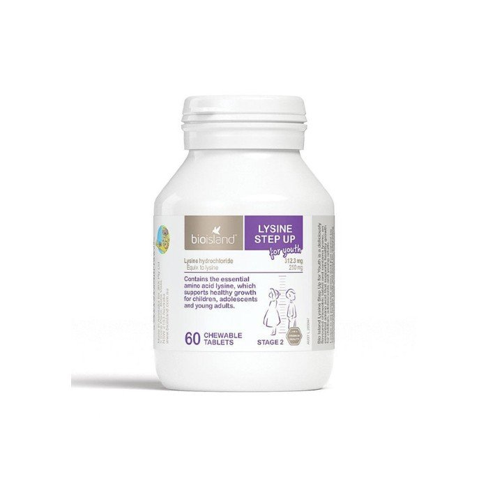 🇦🇺 BioIsland Lysine Step Up for Youth 離胺酸成長咀嚼片｜60 顆裝