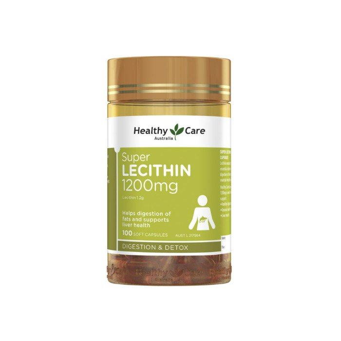 🇦🇺 Healthy Care Lecithin 卵磷脂 1200mg｜100 粒裝