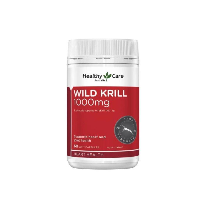 🇦🇺 Healthy Care 野生磷蝦油 1000mg｜60 粒裝