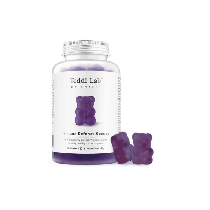 🇦🇺 Unichi Immune Defence 黑接骨木免疫小熊軟糖 60 粒裝