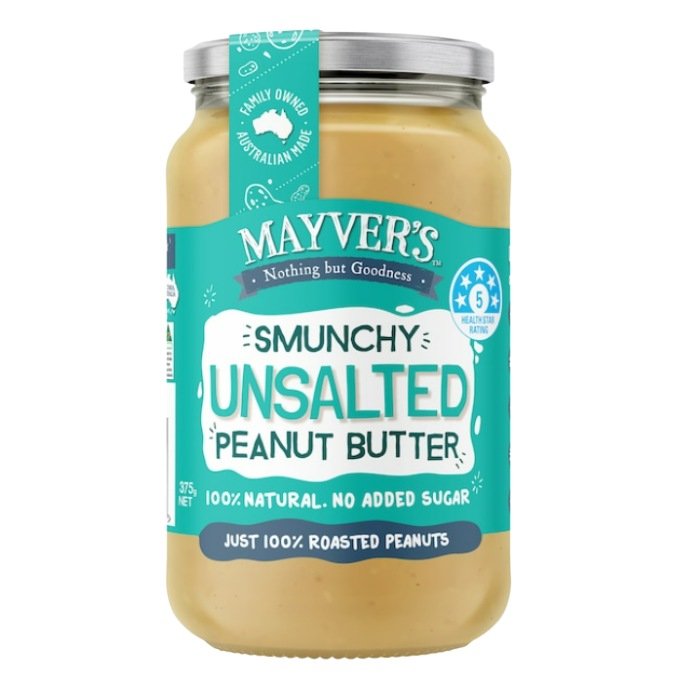 🇦🇺 Mayver’s 無鹽綿滑酥脆花生醬｜Unsalted Smunchy Peanut Butter｜375g