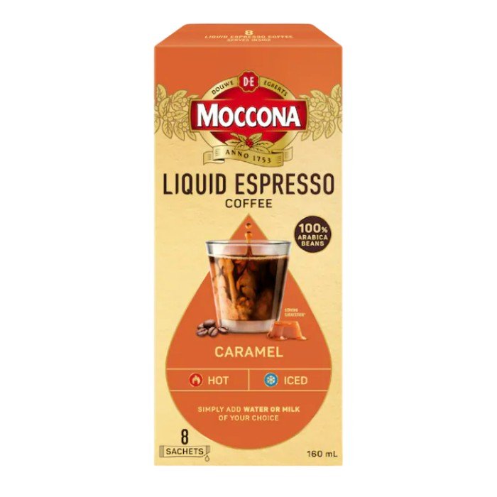 🇦🇺 Moccona 液態即溶咖啡包｜焦糖濃縮咖啡風味｜8 入裝