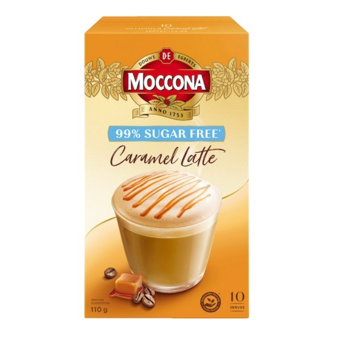 🇦🇺 Moccona 拿鐵即溶咖啡包｜無糖焦糖拿鐵風味｜10 入裝