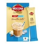 🇦🇺 Moccona 拿鐵即溶咖啡包｜香草風味（熱/冰兩用）｜8 入裝