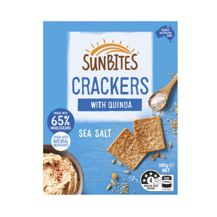 Sunbites 海鹽藜麥健康脆片盒裝｜105g