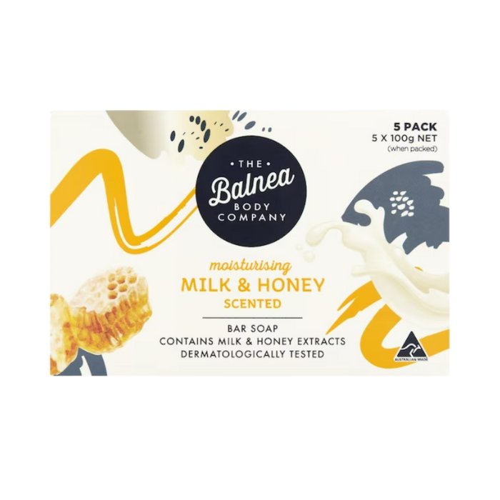 🇦🇺 The Balnea Body Company 保濕牛奶蜂蜜香皂｜5 入裝