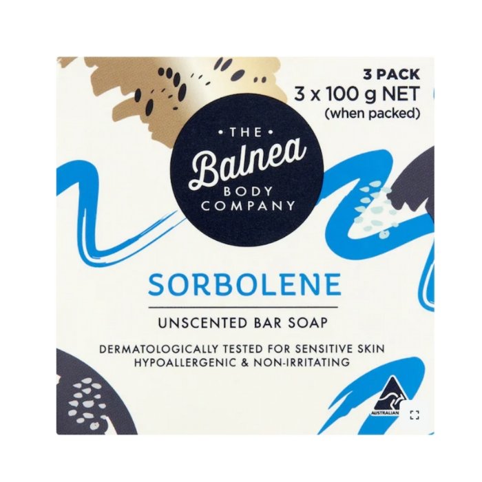 🇦🇺 The Balnea Body Company 無香索波林潔膚皂｜100g x 3 入裝